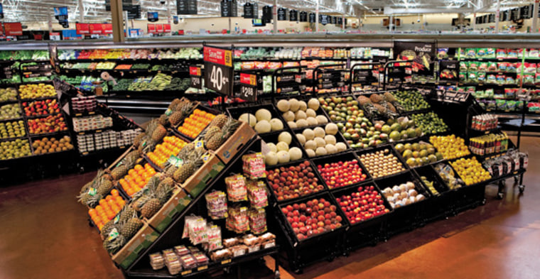 The Walmart produce section rivals many high-end grocery stores.