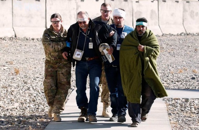 Image: Wounded contractors in Afghanistan