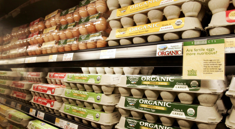 Image: organic eggs
