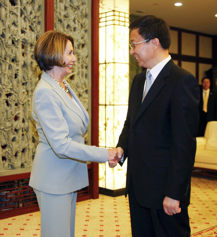 Image: Nancy Pelosi and Han Zheng