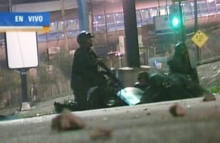 Image: TV grab taken form the Venezuelan channe