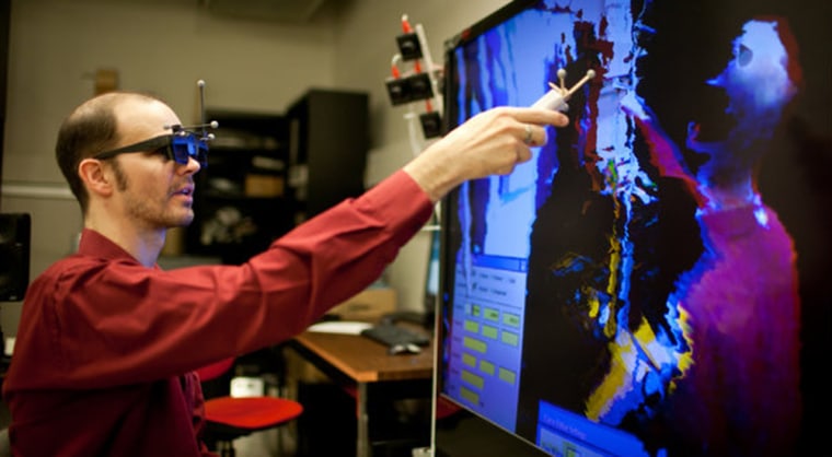 Image: Innovator Oliver Kreylos withr the Xbox Kinect