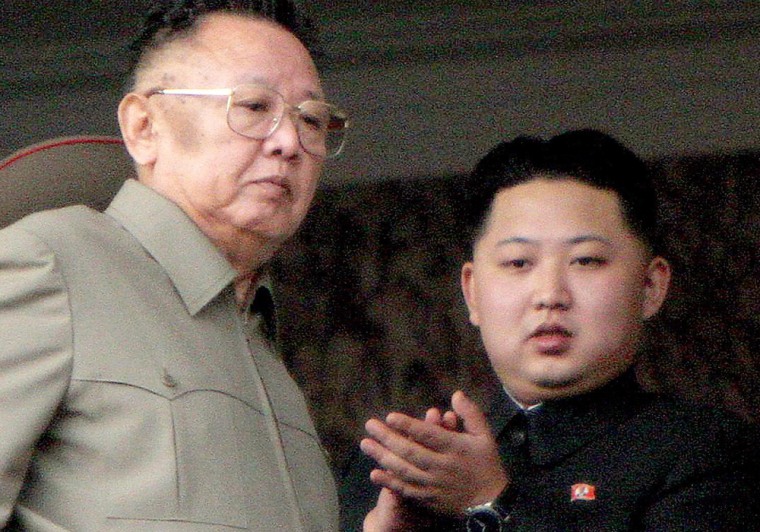 Image: Kim Jong Il with son Kim Jong Un