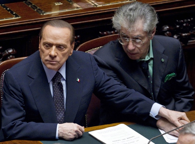 Image: Silvio Berlusconi, Umberto Bossi