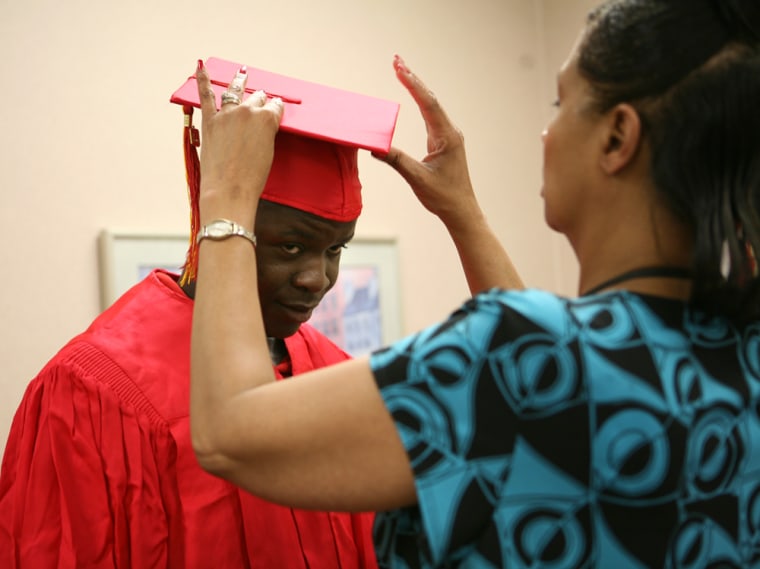 Image: Cap and gown for Elkhart graduation