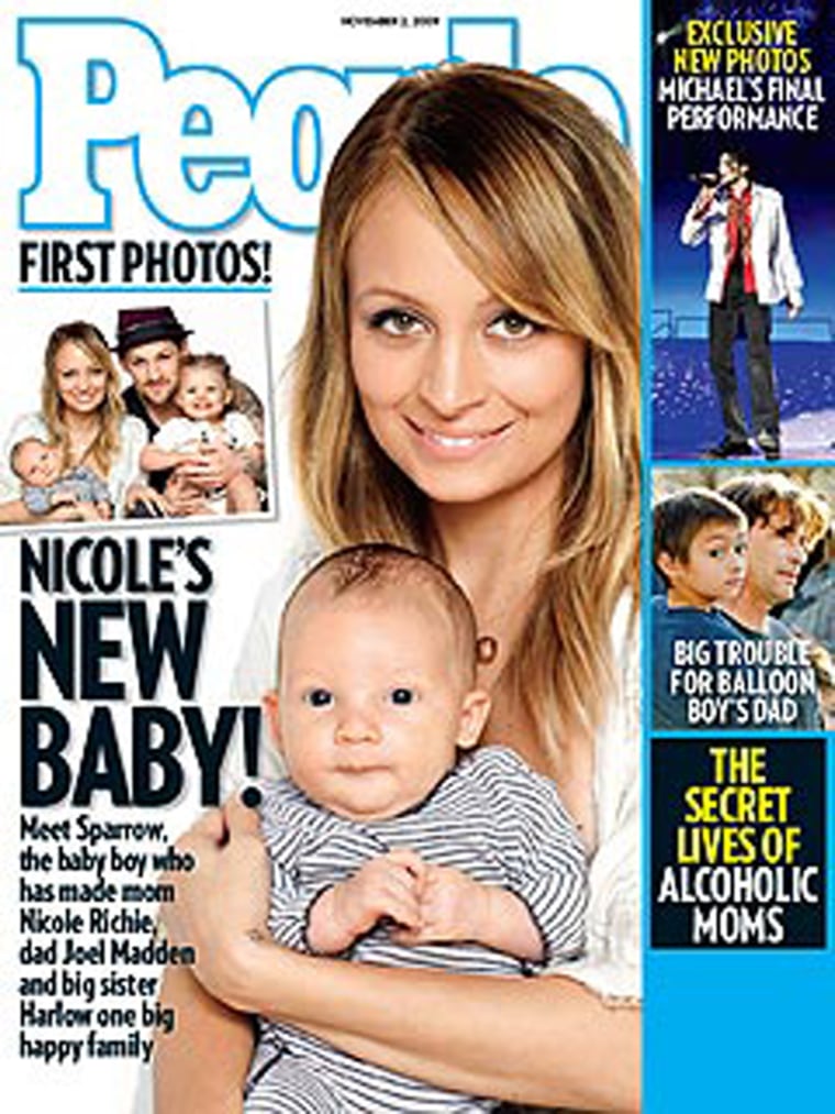 Image: Nicole Richie and son Sparrow