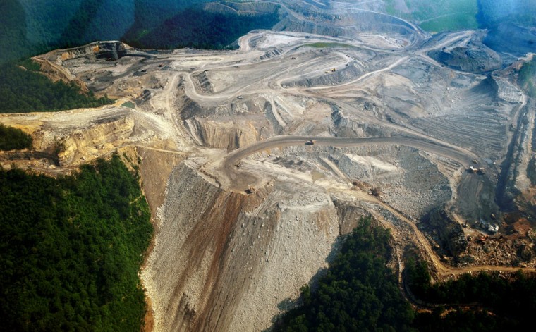Image: mountaintop mine