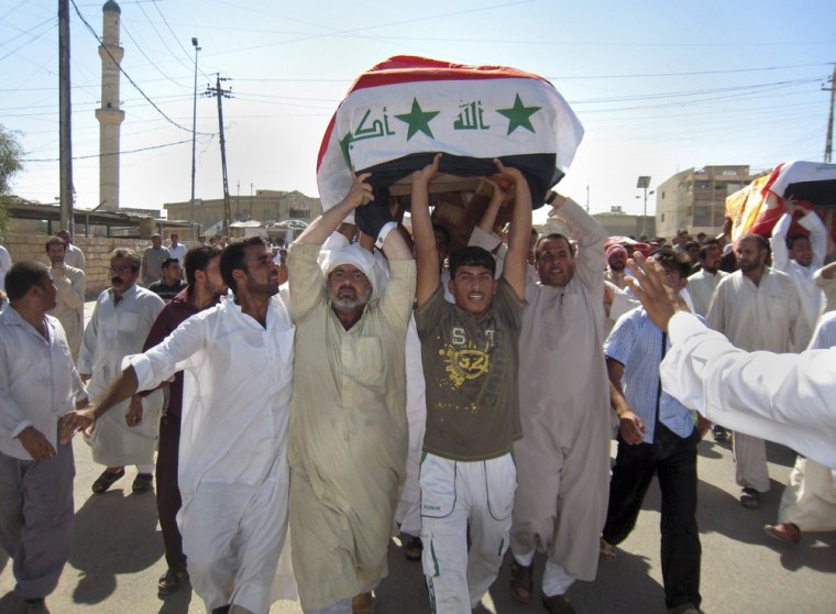 Image: Funeral in Fallujah after raid