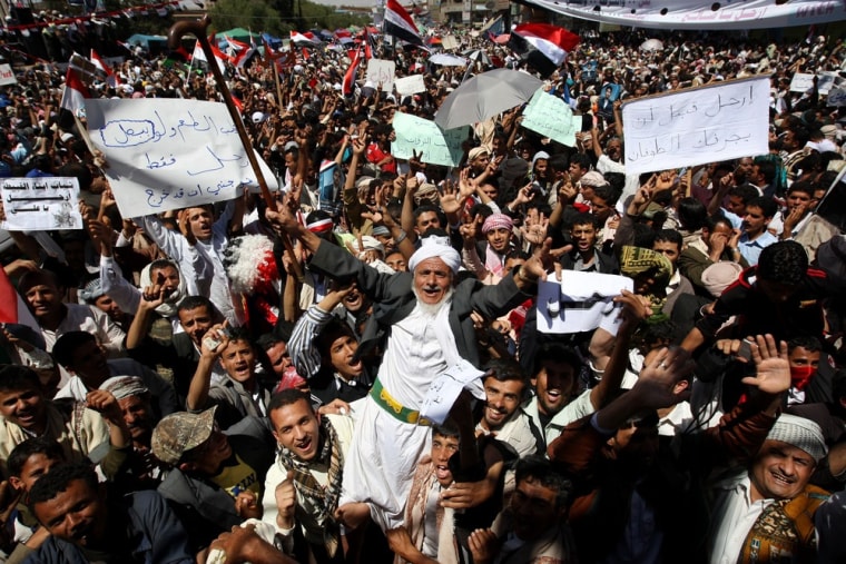 Image: Anti-government Yemenis demonstrate in S