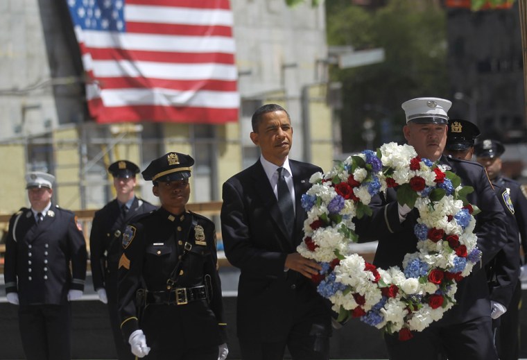 Image: Obama Attends Wreath-Laying Ceremony At Ground Zero After Death Of Bin Laden