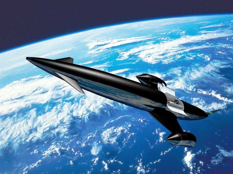 Skylon is powered by two hybrid engines that can use oxygen from the air when available or liquid oxygen when there is no air. 