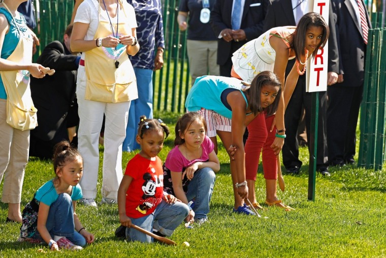 Image: President Obama hosts White House Easter Egg Roll in Washington