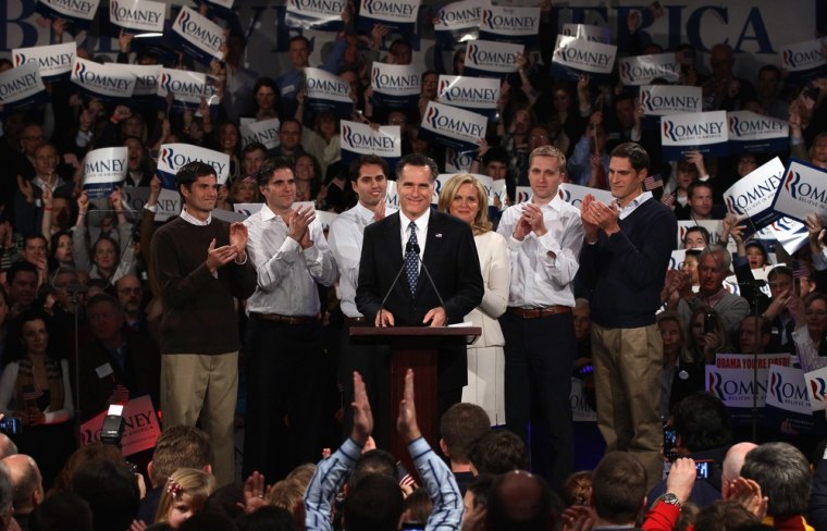 Image: Mitt Romney wins New Hampshire primary