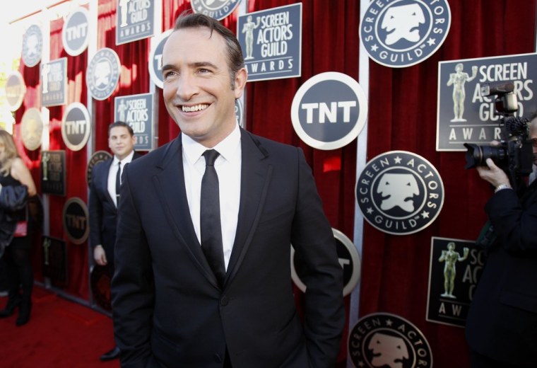 Image: Actor Jean Dujardin arrives at the 18th annual Screen Actors Guild Awards in Los Angeles