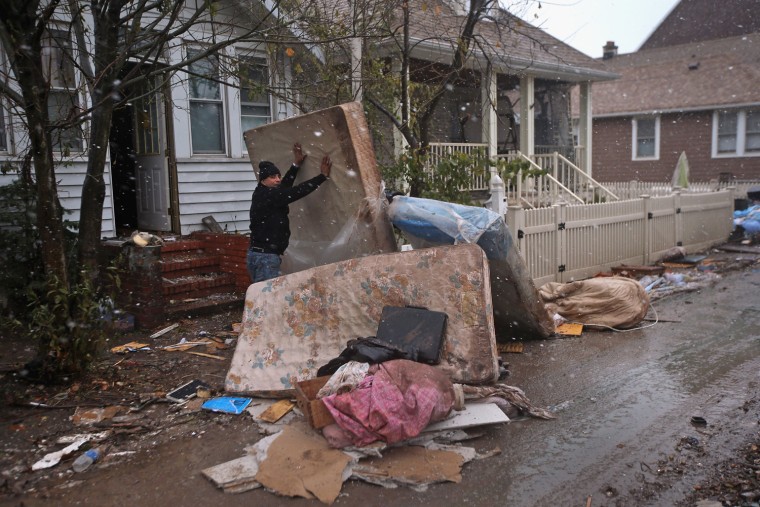 Image: Storm-Damaged Communities On East Coast Face Nor'Easter Storm