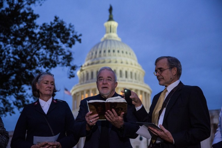 Image: Religious Leaders Pray On Steps Of US Capitol As Debt Limit Deadline Looms
