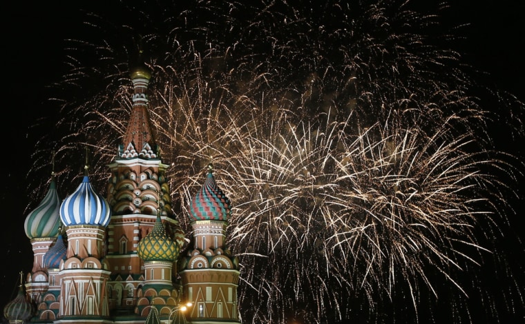 Image: New Year celebration on Red Square in Moscow