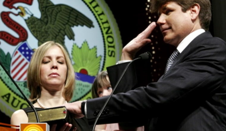 Image: Blagojevich swearing in