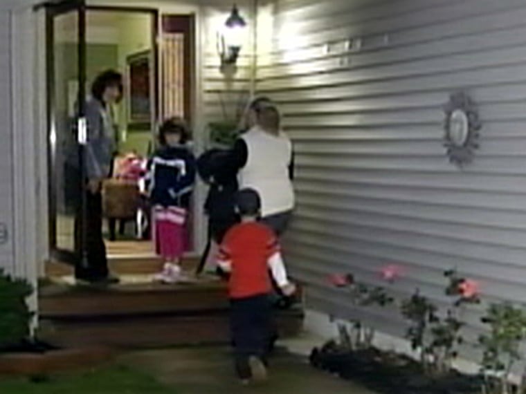 Image: kids entering house