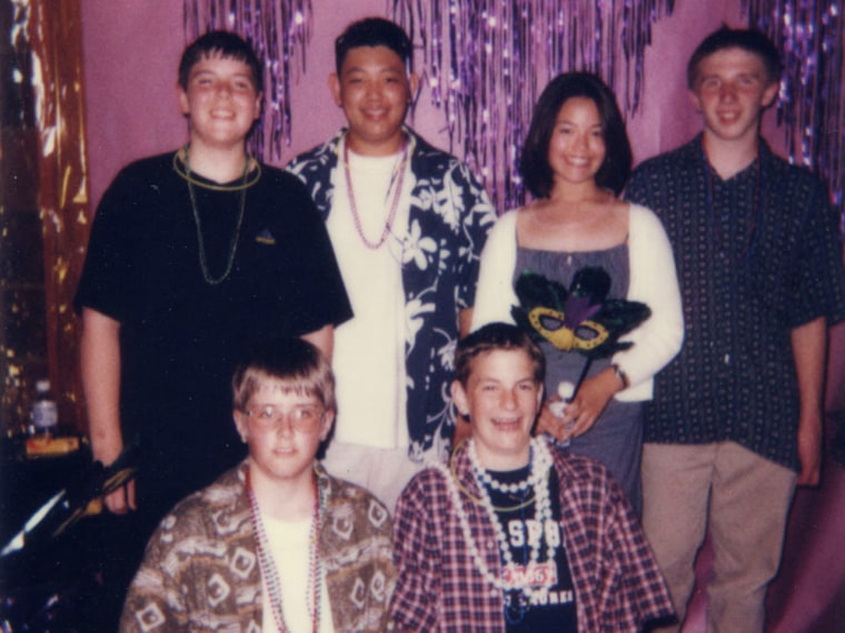 Image: Tim Hannifin, Emily Ogura and friends at their eighth-grade dance