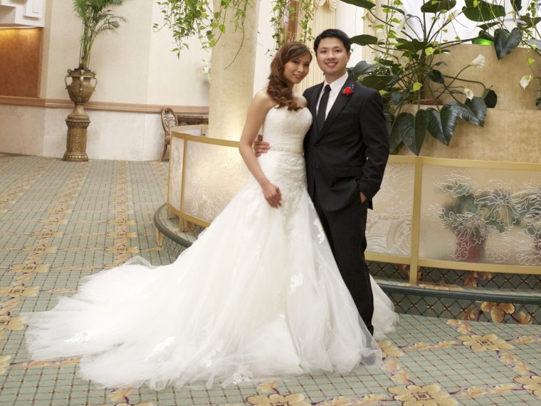 Image: Kimberly Trinh on her wedding day