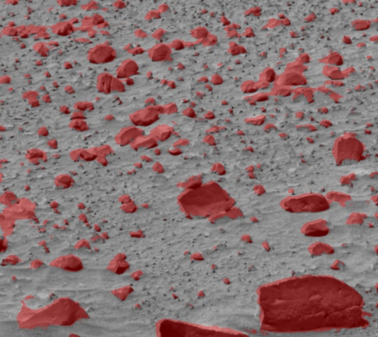 TextureCam analysis of Mars image