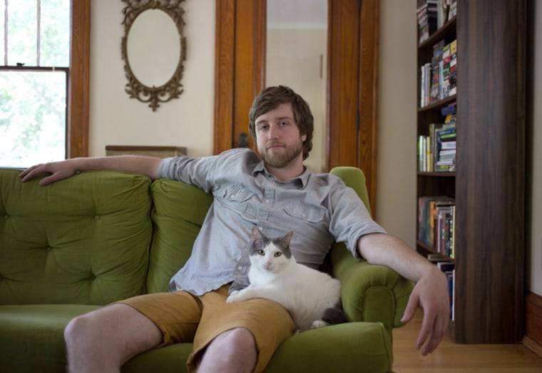 Ben Edward of Minnesota and his cat Ruth