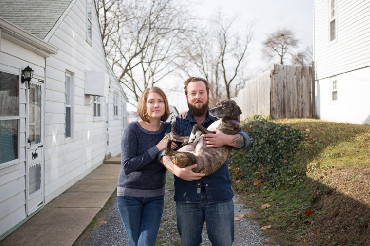 Charise and David of Willmington, Delaware live with their two cats, Fang and Lulu, and their mutt Olive.
