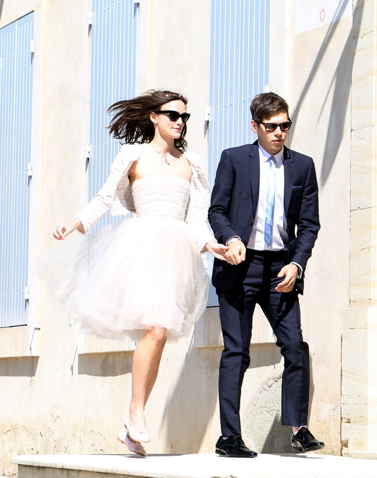 USA-AUS ONLY Keira Knightley and James Righton romantic wedd