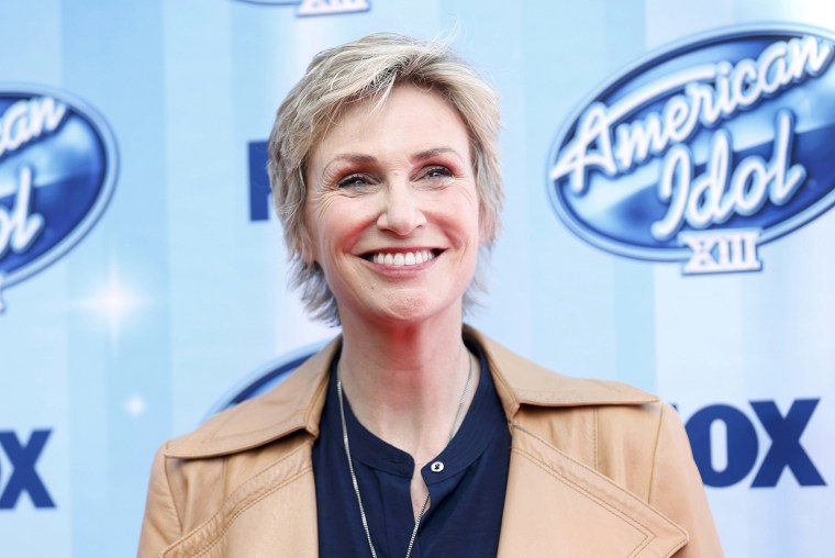Image: Jane Lynch arrives at the American Idol XIII 2014 Finale in Los Angeles