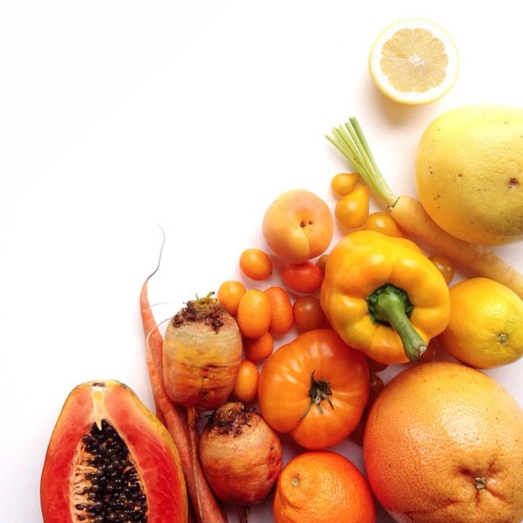Orange to yellow #foodgradients