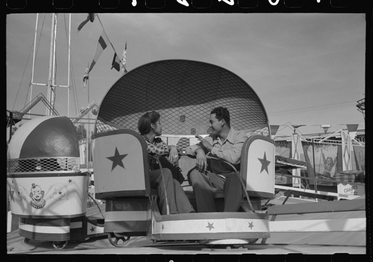 On the midway at the Imperial County Fair, California 1942
