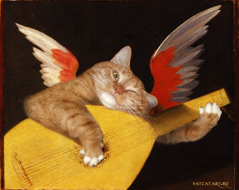 Rosso Fiorentino, Musical Angel-Cat wishes you merry Christmas!