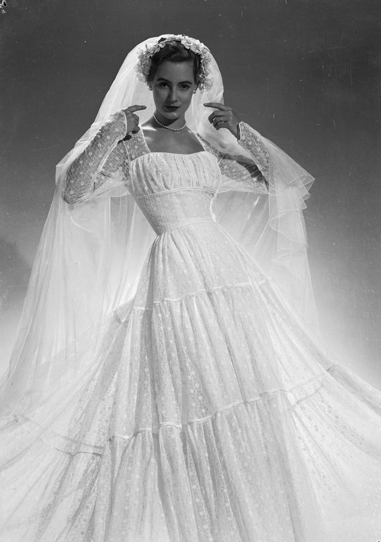 Свадебная мода 1950