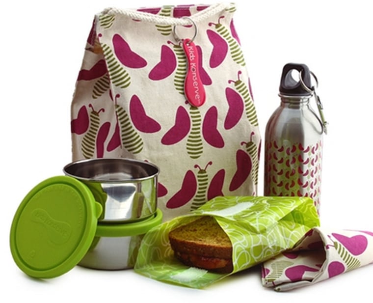 Butterfly Waste-Free Lunch Kit

Our waste-free lunch kit includes a recycled cotton lunch sack and napkin, stainless steel water bottle, food kozy wrap and two stainless steel containers. Use for packing school lunches, picnics and on-the-go snacks. Durable and non-toxic, our complete lunch kits are an ideal alternative to plastic containers, and your kids will love the cute patterns.