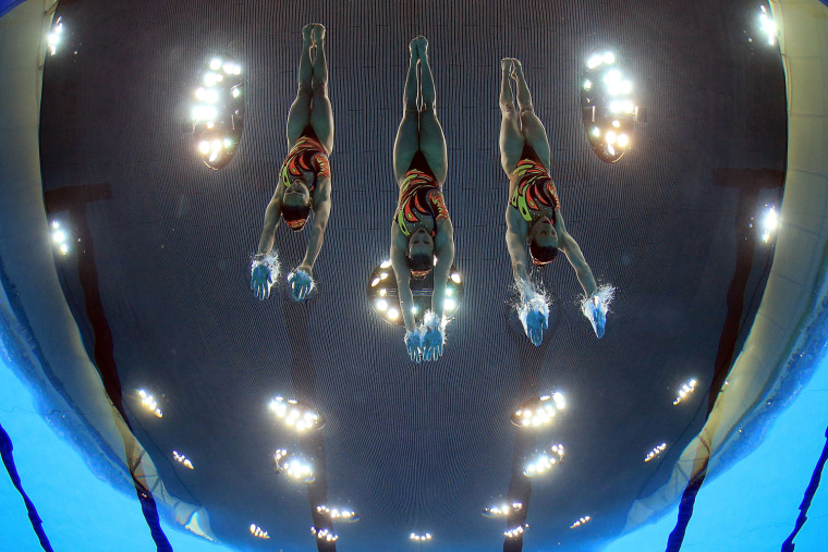 Image: ***BESTPIX*** FINA Olympic Games Synchronised Swimming Qualification - LOCOG Test Event for London 2012: Day Four
