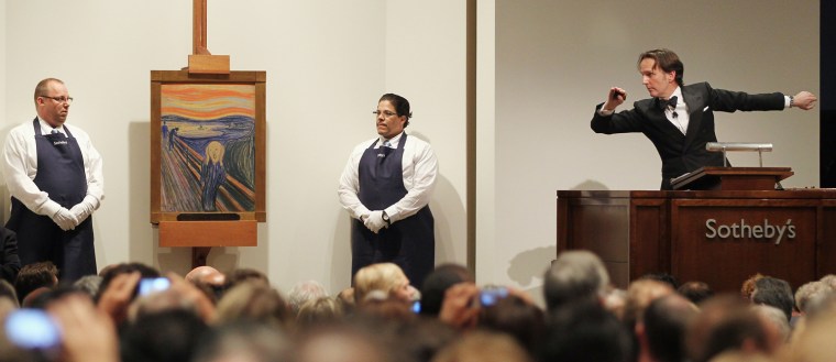 Image: ***BESTPIX*** Edvard Munch's \"The Scream\" Auctioned At Sotheby's