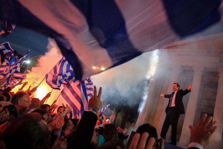 Image: Greek New Democracy party Pre-election campaingn in Athens
