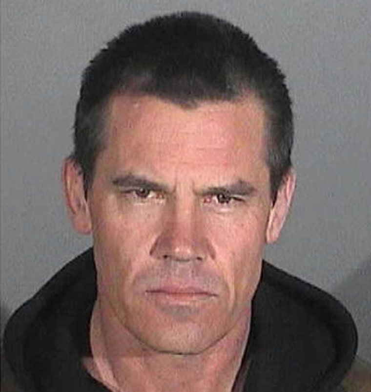 On screen police officer Josh Brolin ends up on the wrong side of the law after being held for public intoxication