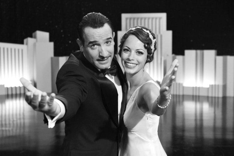 Jean Dujardin stars as George Valentin and Berenice Bejo stars as Peppy Miller in The Weinstein Company's The Artist (2011)
