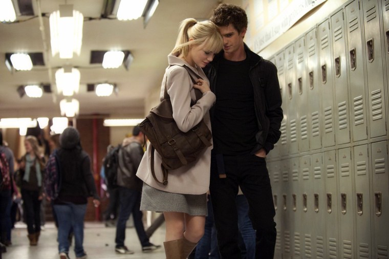 Emma Stone and Andrew Garfield star in Columbia Pictures' 'THE AMAZING SPIDERMAN.' Photo by Jaimie Trueblood. Â© 2012 Columbia Pictures Industries, Inc. All Rights Reserved.