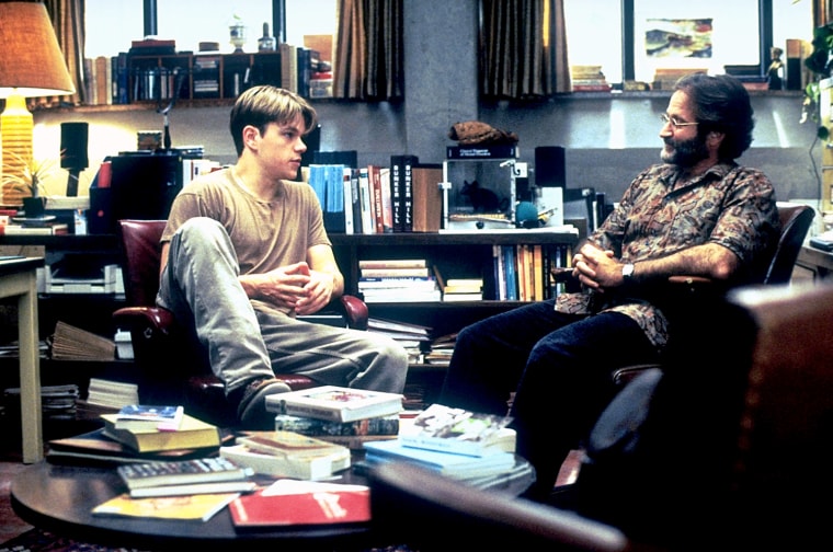 GOOD WILL HUNTING, Matt Damon, Robin Williams, 1997, (c) Miramax/courtesy Everett Collection
