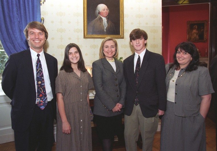 Image: The Edwards family in the Oval Office.