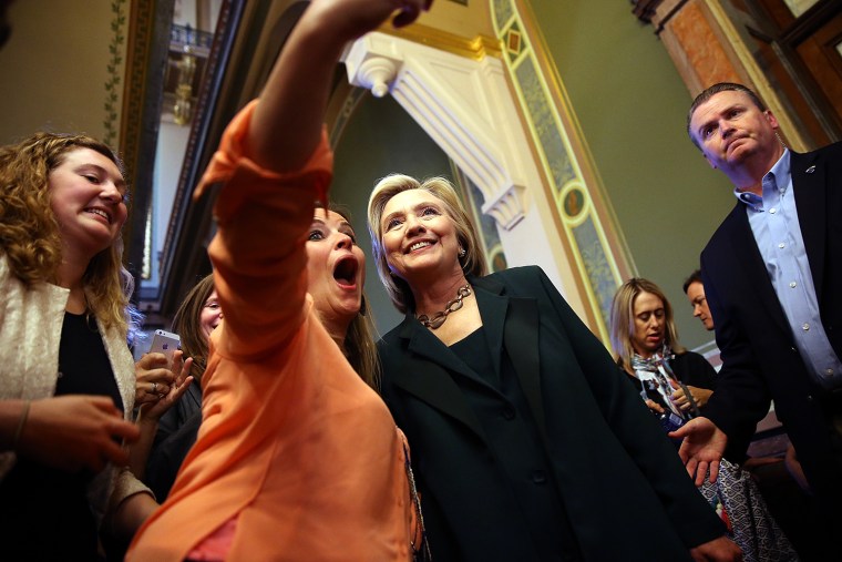 Hillary Clinton Begins Presidential Campaign In Iowa