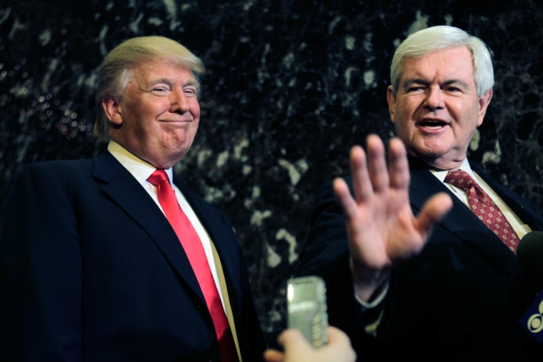 Image: Newt Gingrich, Donald Trump