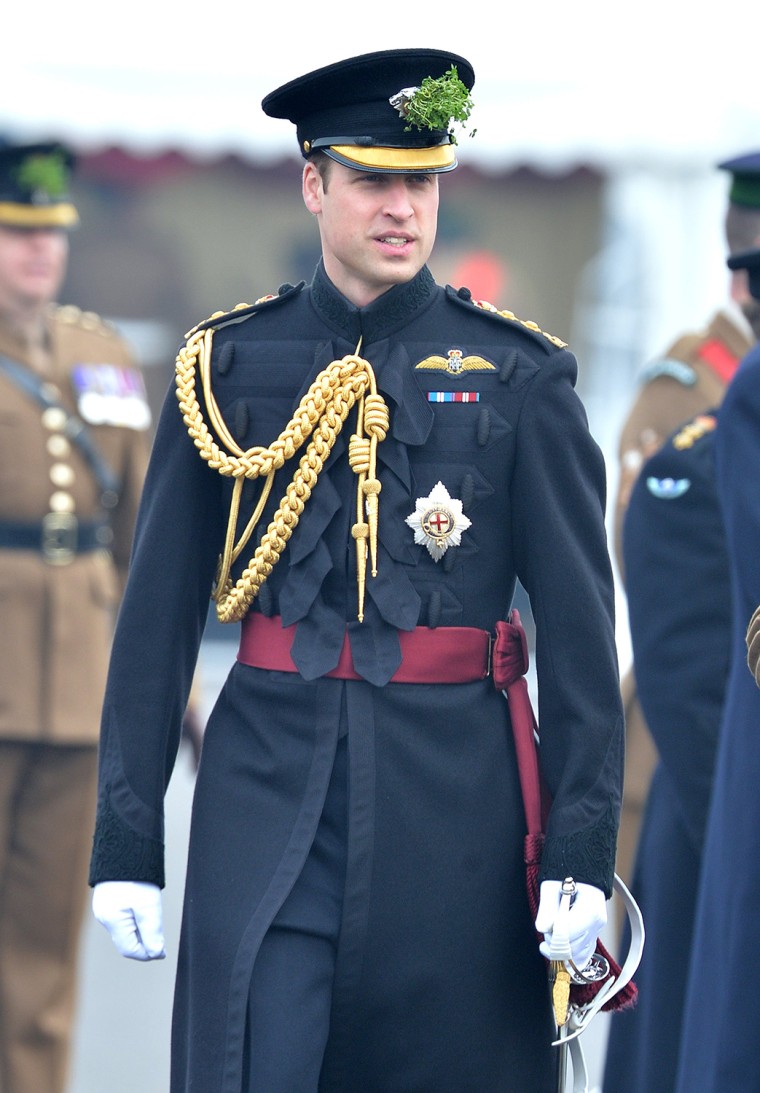 Image: The Duke And Duchess Of Cambridge Attend St Patrick's Day Parade At Mons Barracks