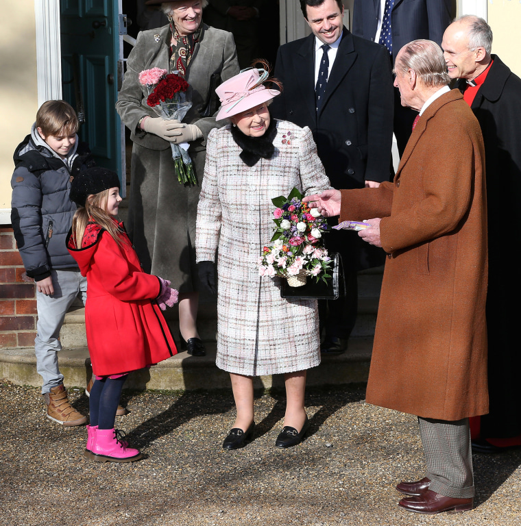 Queen Elizabeth II Attends Church In Norfolk