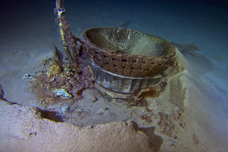 Image: Apollo 11  F-1 rocket engines recovered after nearly 44 years.