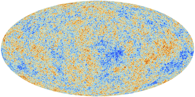 Image: An image released by the European Space Agency (ESA) shows the most detailed map ever created of the cosmic microwave background acquired by ESA's Planck space telescope.