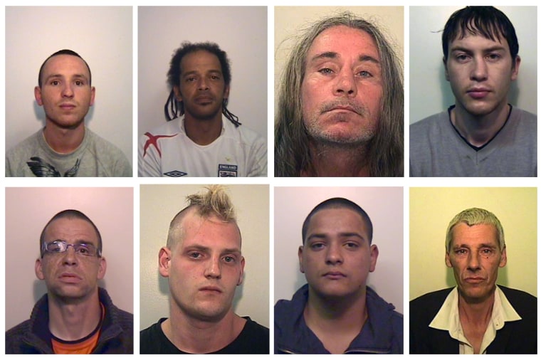 Image: Handout photographs show offenders sentenced for their role in recent disturbances